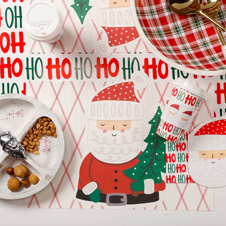LUX FRAGRANCES - Wholesale Disposable Placemat - $7.00 min 12 OH CHRISTMAS TREATS SANTA PLACEMAT1