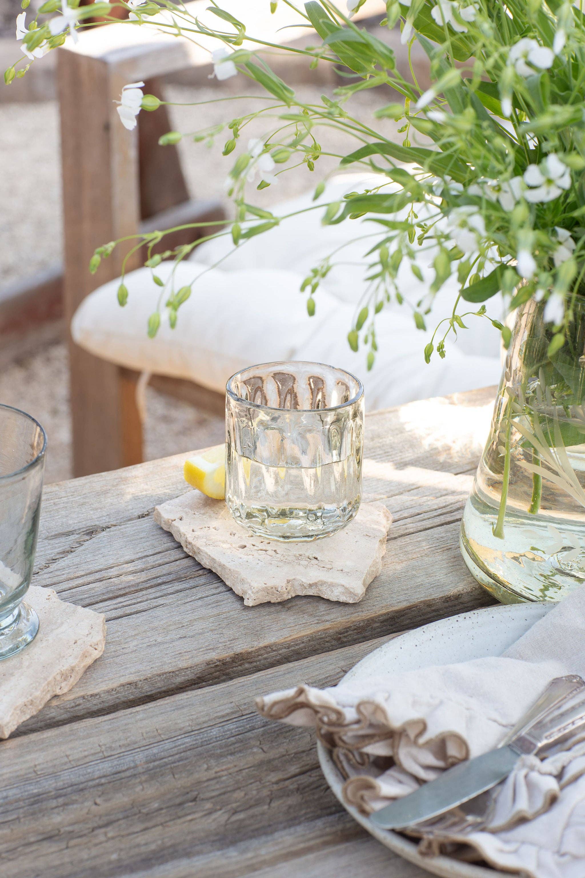 Villa Lua Home - Wholesale Drinking Glass/Cup - Handblown Fluted Tumbler2