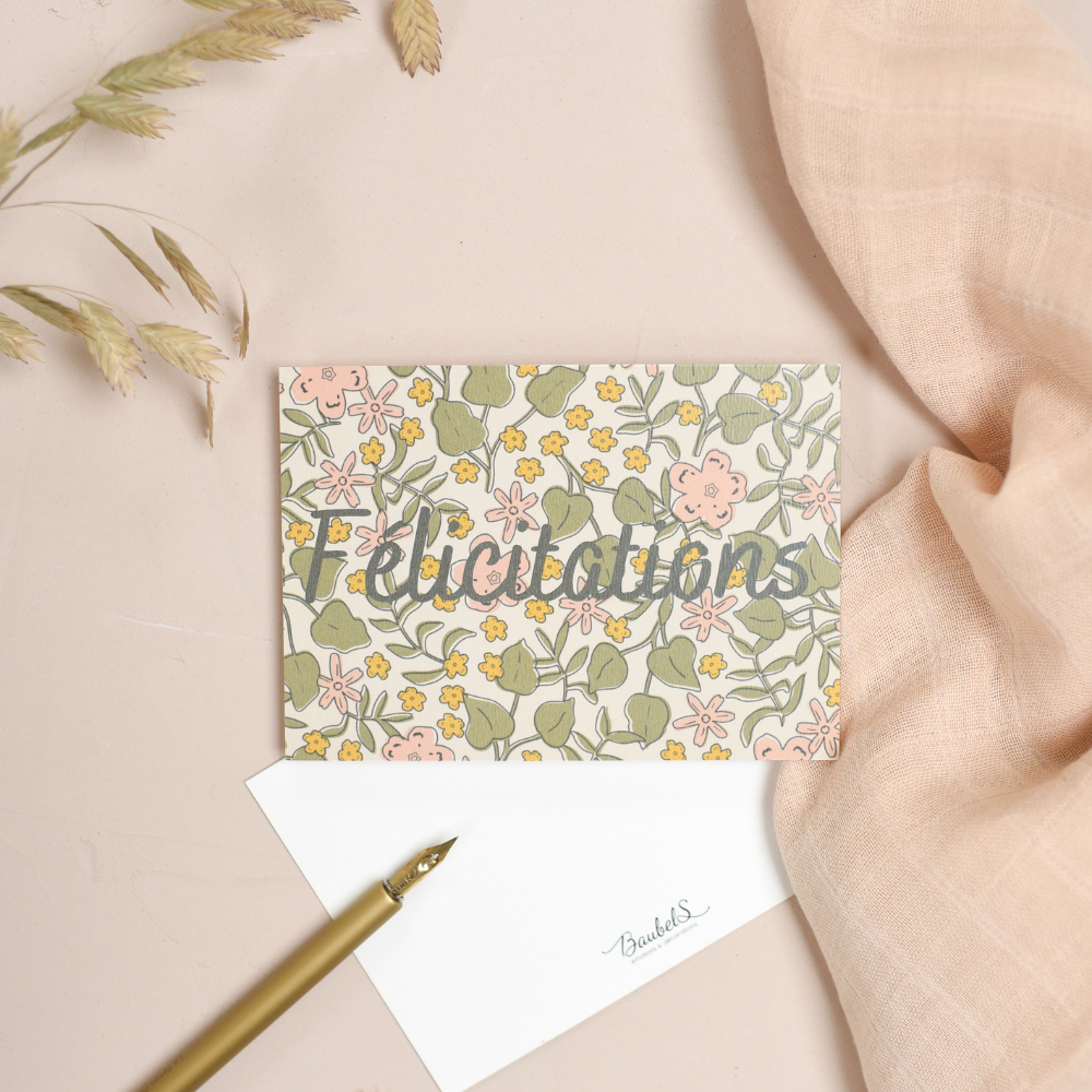 Baubels – wholesale Tackkort – Baubels Lily Merci-kort – tillverkat i Frankrike3