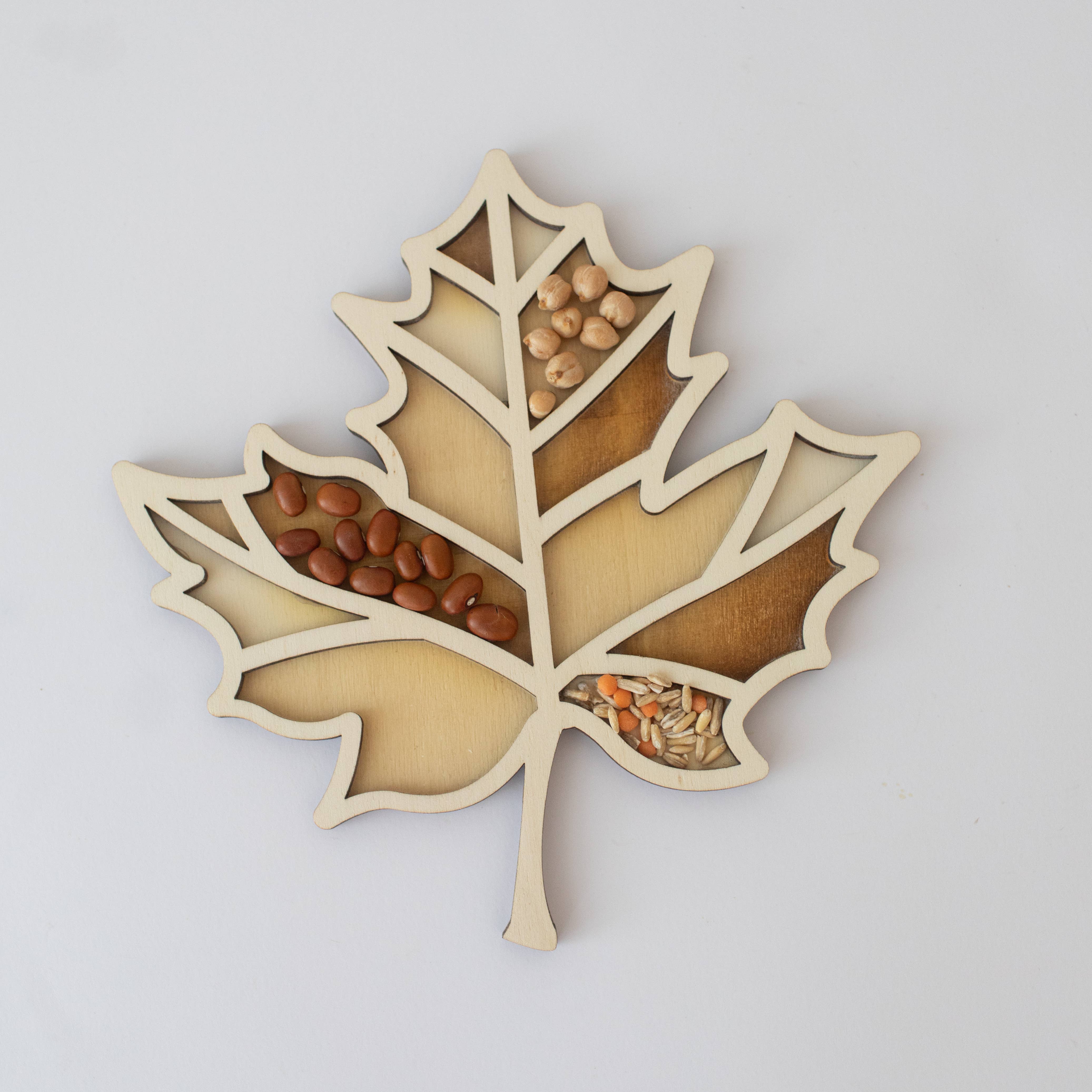 Studio de Rijk - Wholesale Wood Toy - Kids - Play tray - Autumn leaf1