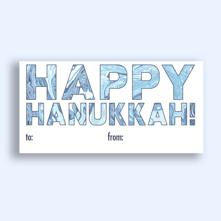 Holiday Stickervellen: Chanoeka marmer voor wholesale door The Cornerstone Studio