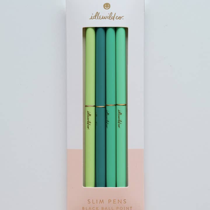 Idlewild Co. – wholesale Pennor – Set med fyra smala pennor | Spectrum Emerald City0