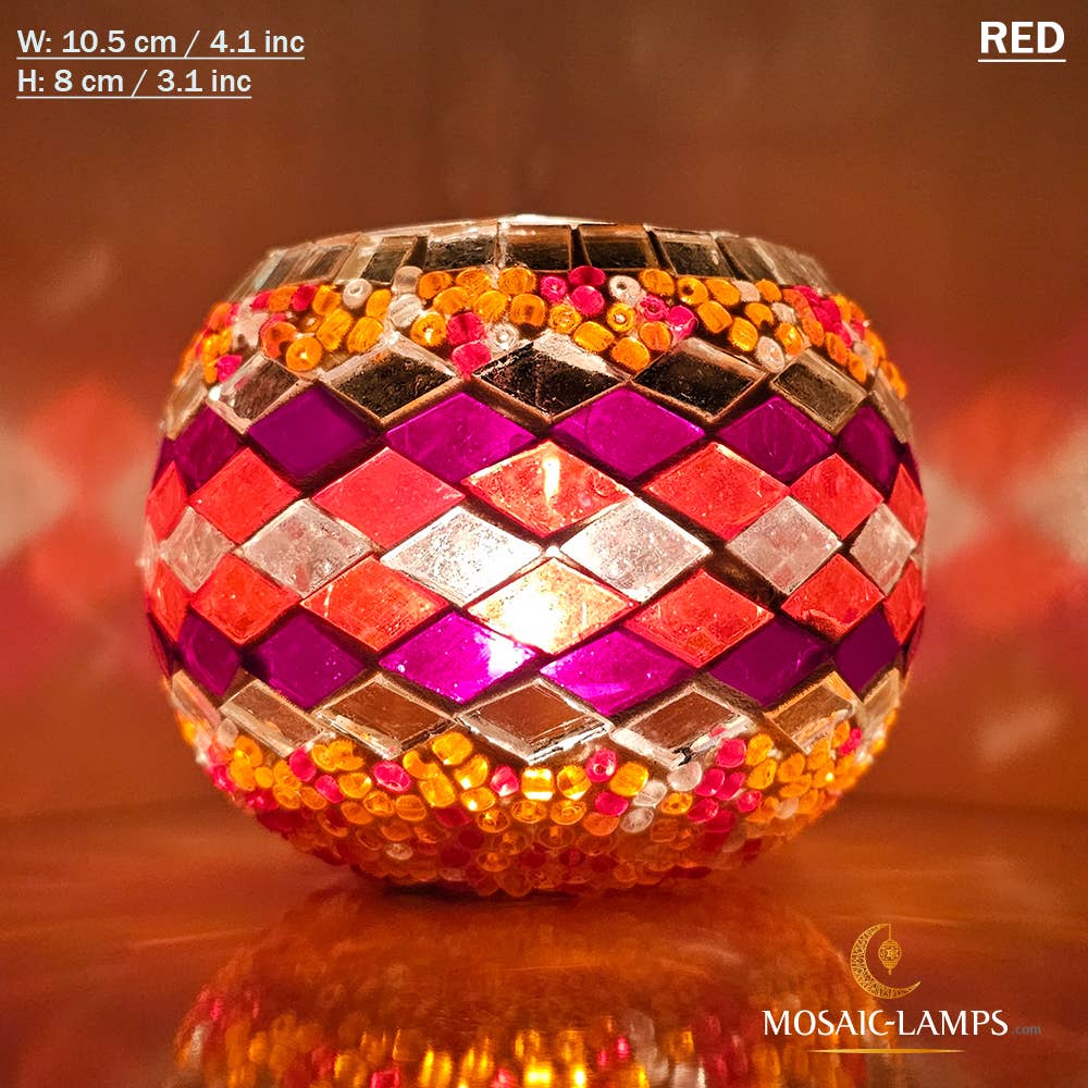 Mosaic Lamps - Wholesale Candle Holder - Turks Color, Turkish Mosaic Candle Holders, Votive Candle27
