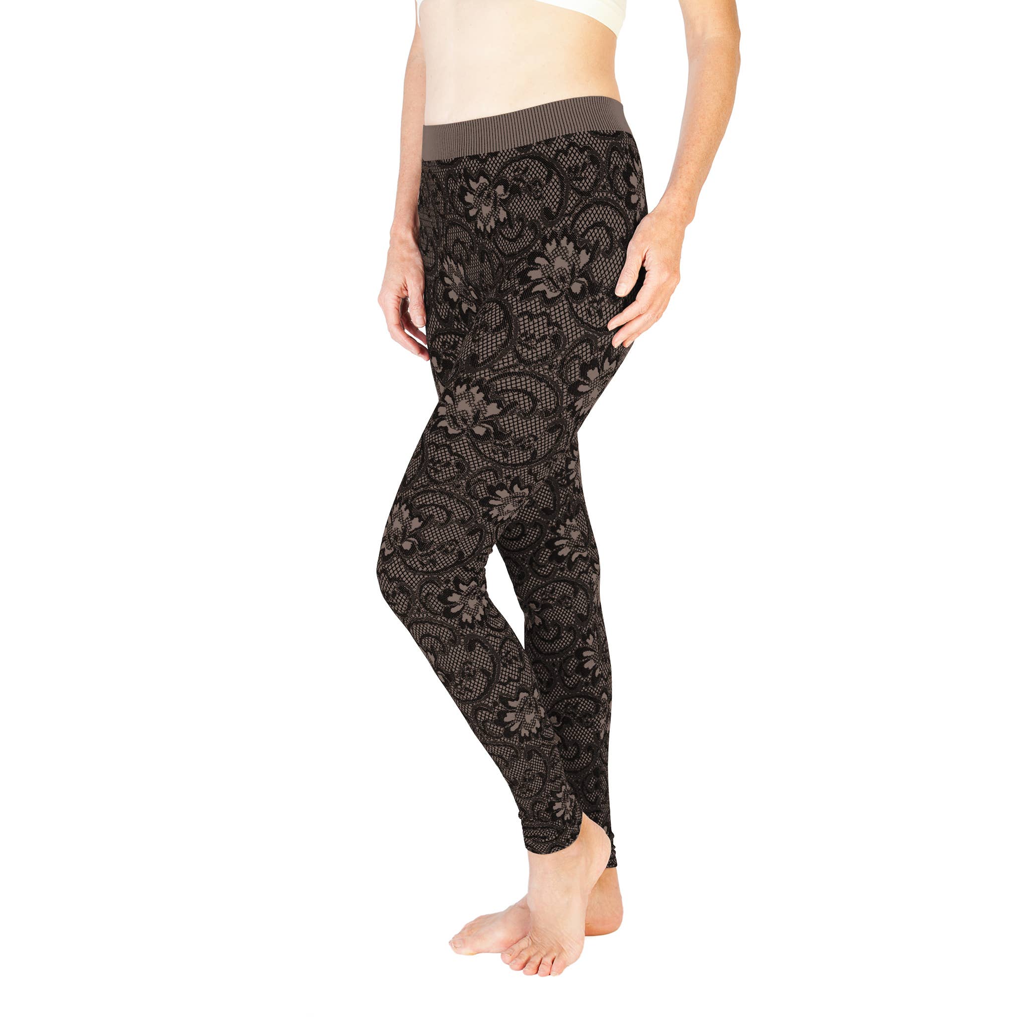 Skinnytees - Wholesale Fashion Leggings - Women's - Lace Print Leggings1