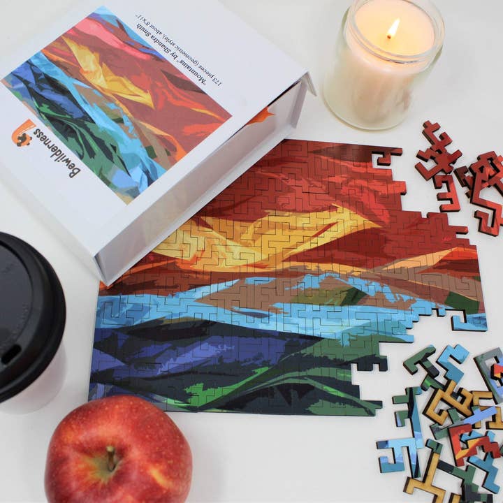 Mountains Jigsaw Puzzle - 173 Pieces for wholesale by Bewilderness
