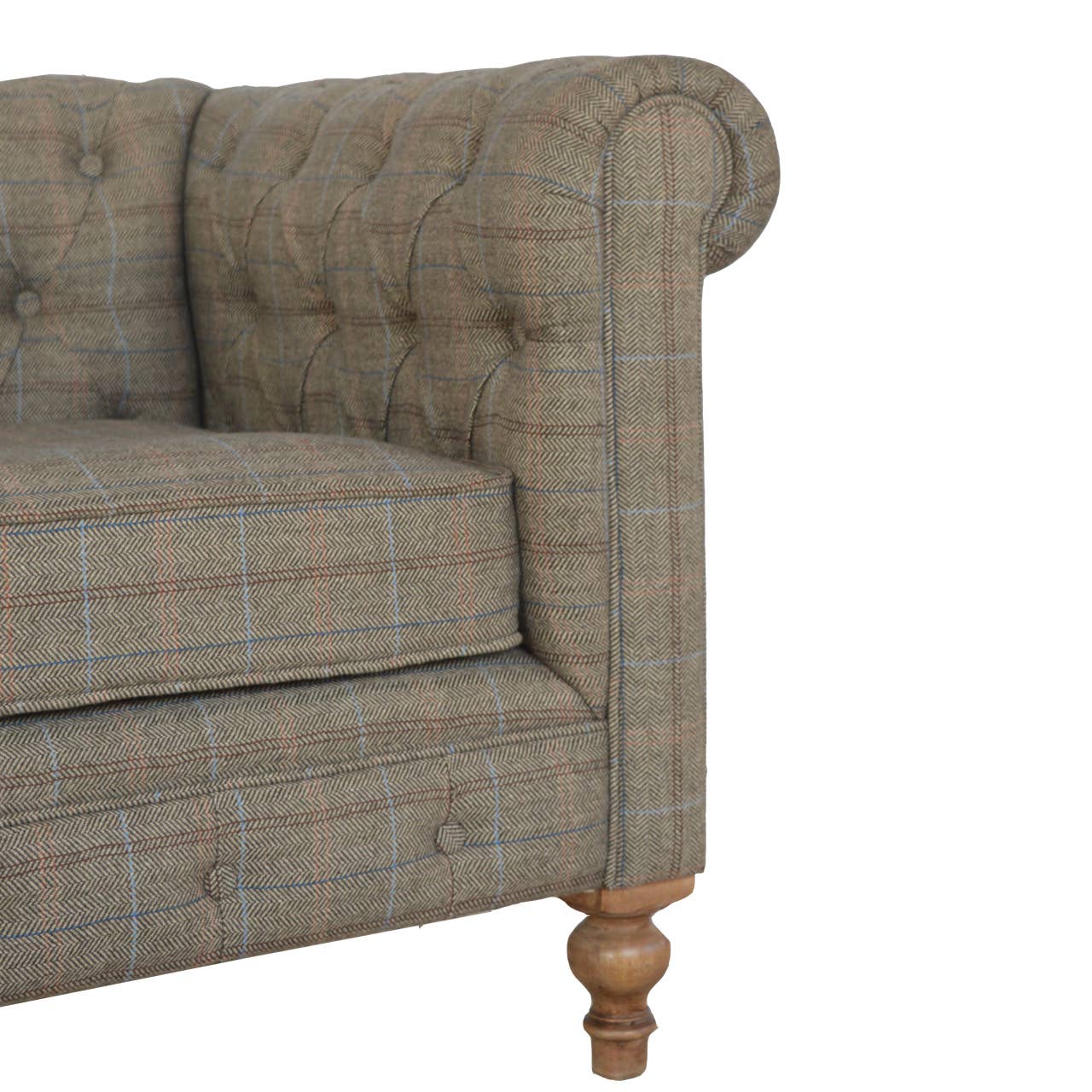 Artisan Furniture – wholesale Sofa – Multi Tweed 2 Seater Chesterfield Sofa4
