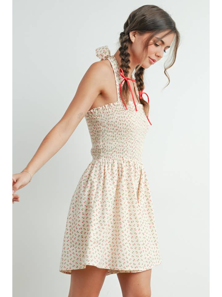 BUTTERMELON - Vendita all'ingrosso Vestito - Donna - Abito Mini Classico Ditsy - BMR767216