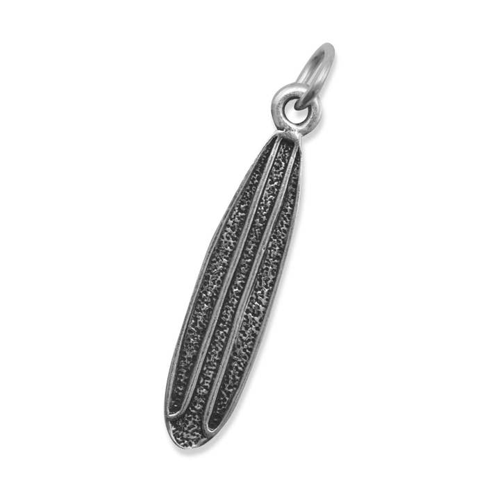 Oxidized Surfboard Charm for wholesale by Silver Stars Collection