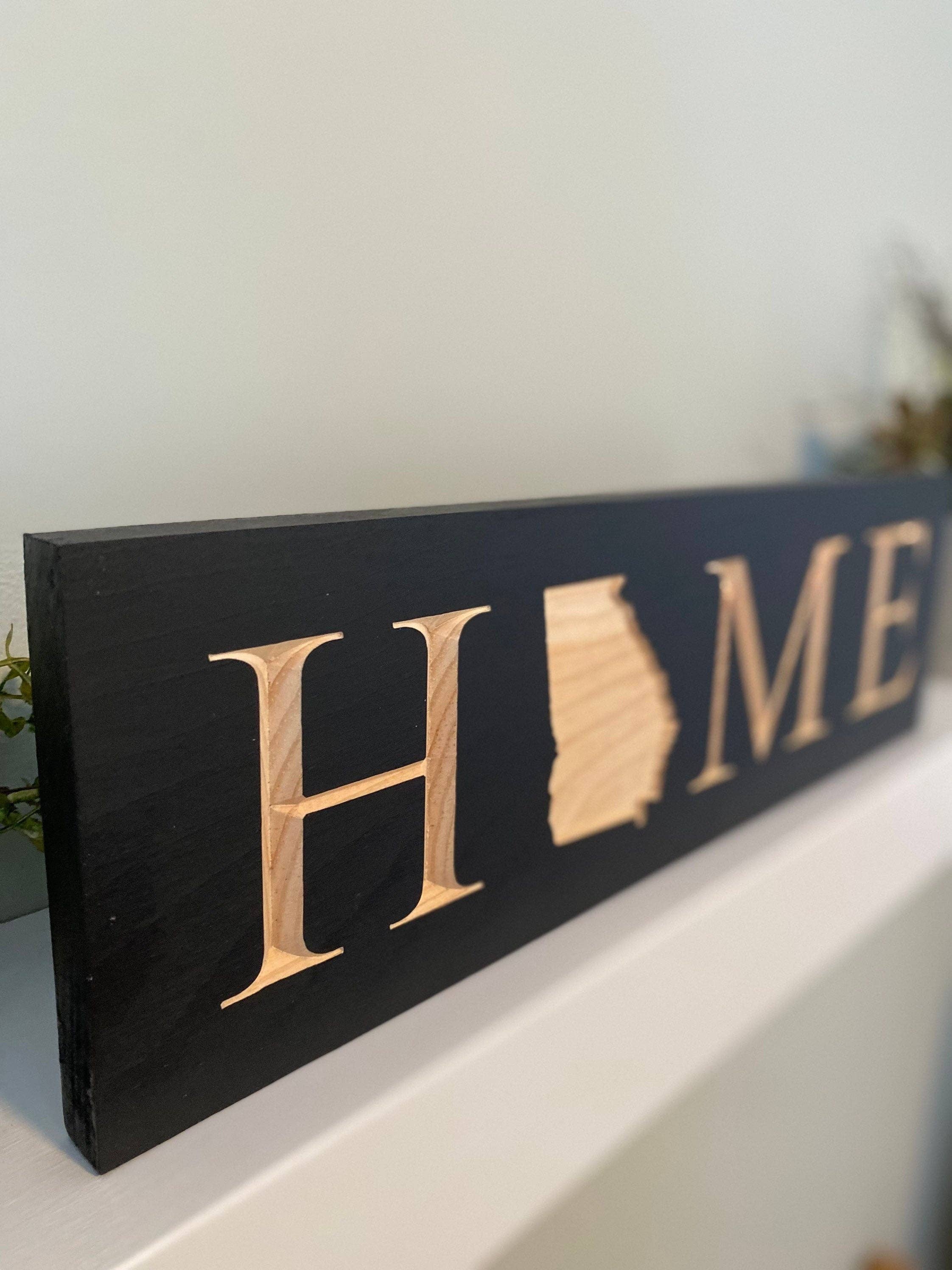 Creative Carpentry of Maine - Wholesale Sign - Georgia “Home” Sign2