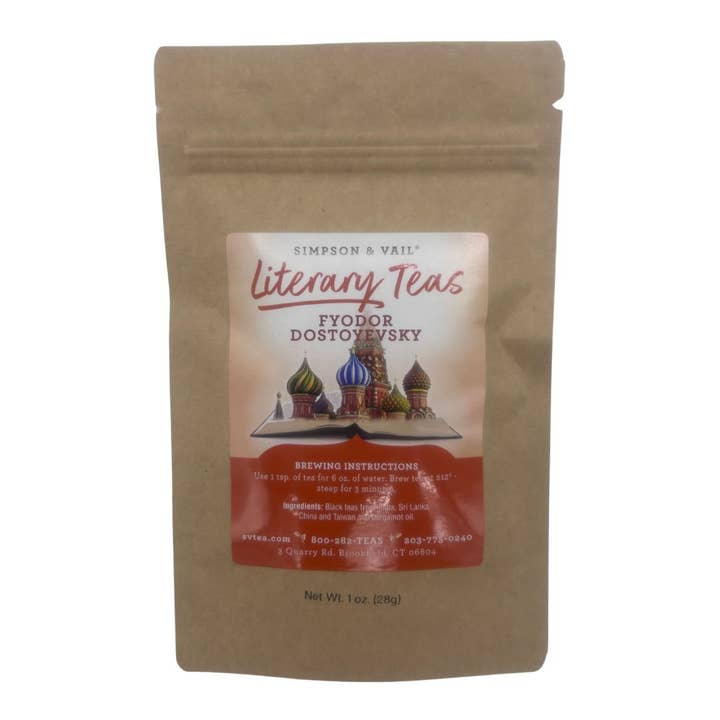 Simpson & Vail - Wholesale Loose Tea - Fyodor Dostoyevsky's Black Tea Blend - 1 Ounce Packet