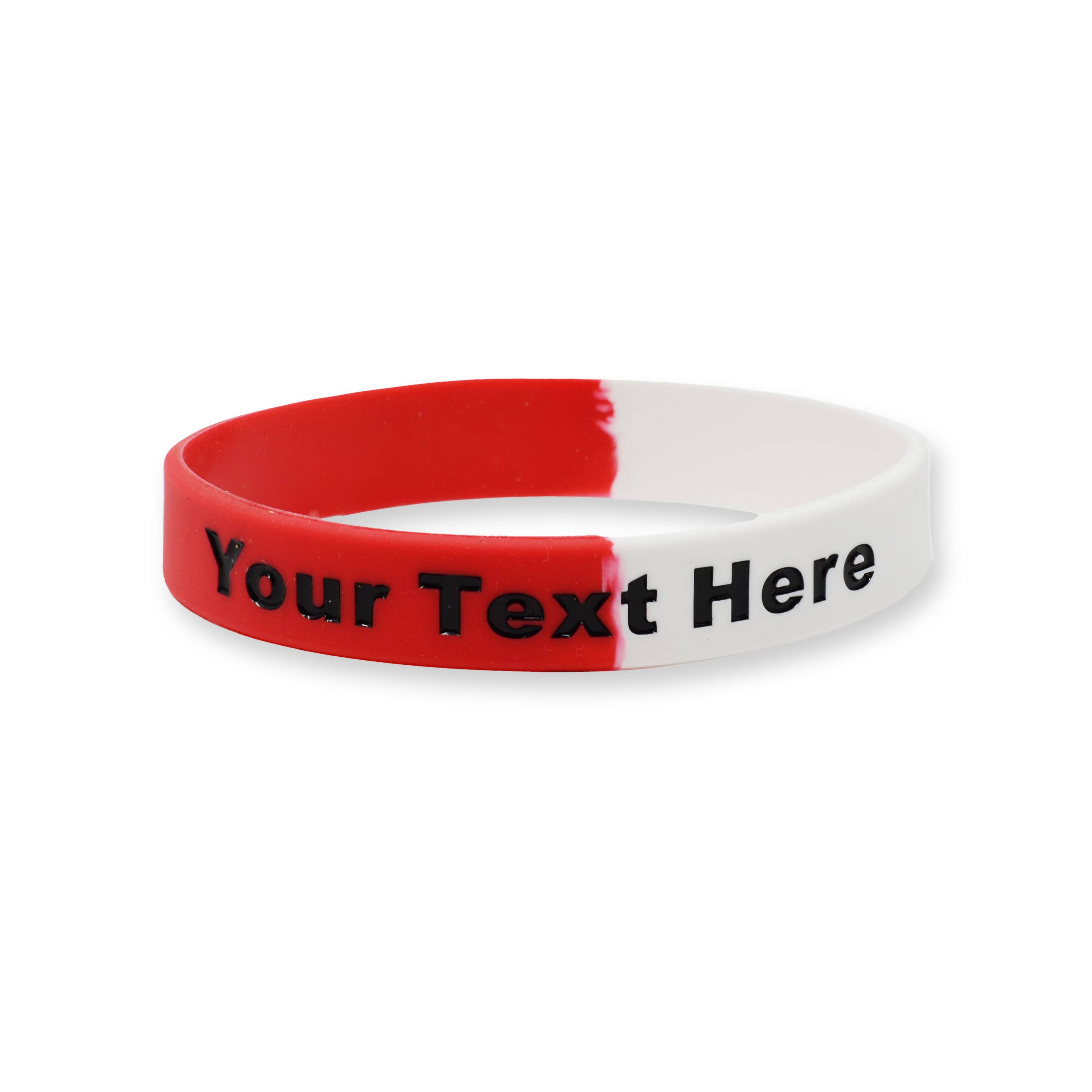 RapidWristbands – Engroshandel Armbånd - Unisex – 100 Pack - Split - Custom Ink Injected Silicone Armbånd27