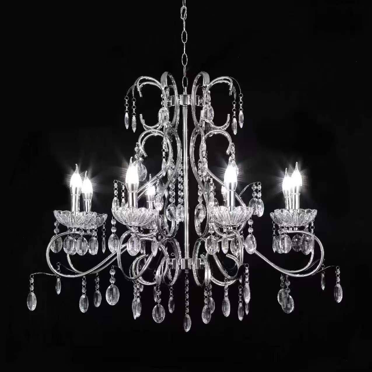 LA EVENT DECOR SUPPLY - Wholesale Chandelier/Hanging Light - Elegant 8-Light Crystal Chandelier1