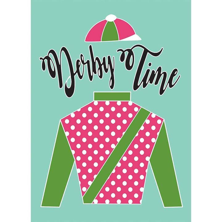 Garden Derby Silks-Derby Time Flag for wholesale by Cottage Garden