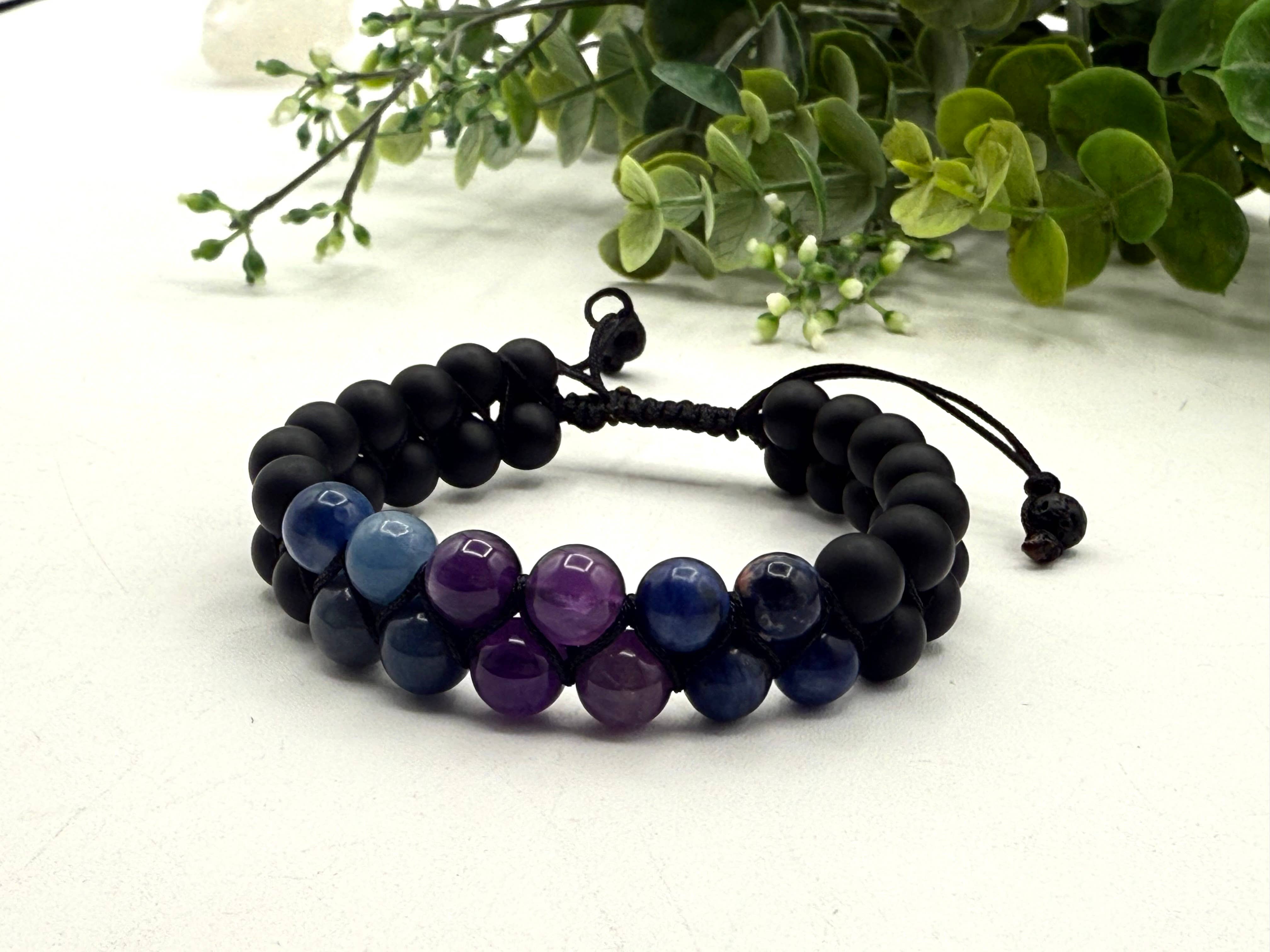 Meraki Gemstones - Wholesale Beaded Bracelet - Anxiety Relief/Support Adjustable Bracelet 8"-9.5"L   1