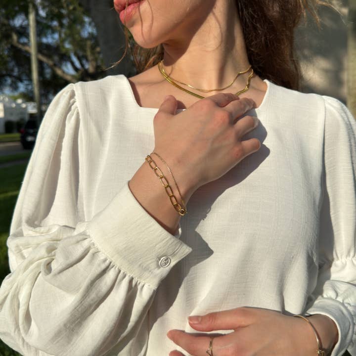 Twisted Oval Armbånd for engroshandel hos sapere