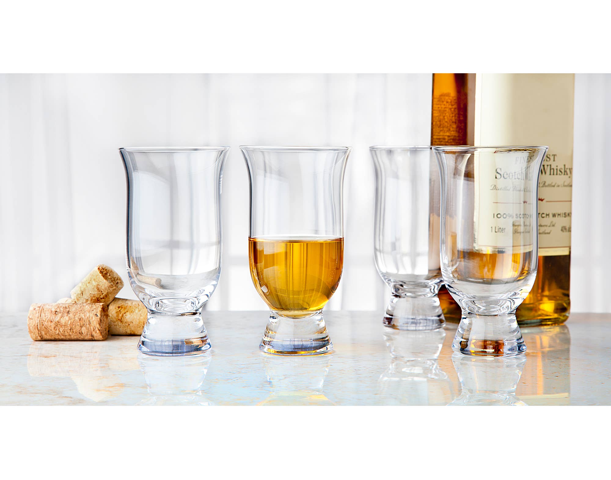 Godinger - Wholesale Cocktail/Liquor Glass - Tribeca Set of Four Whiskey Glass - Gift's for Him