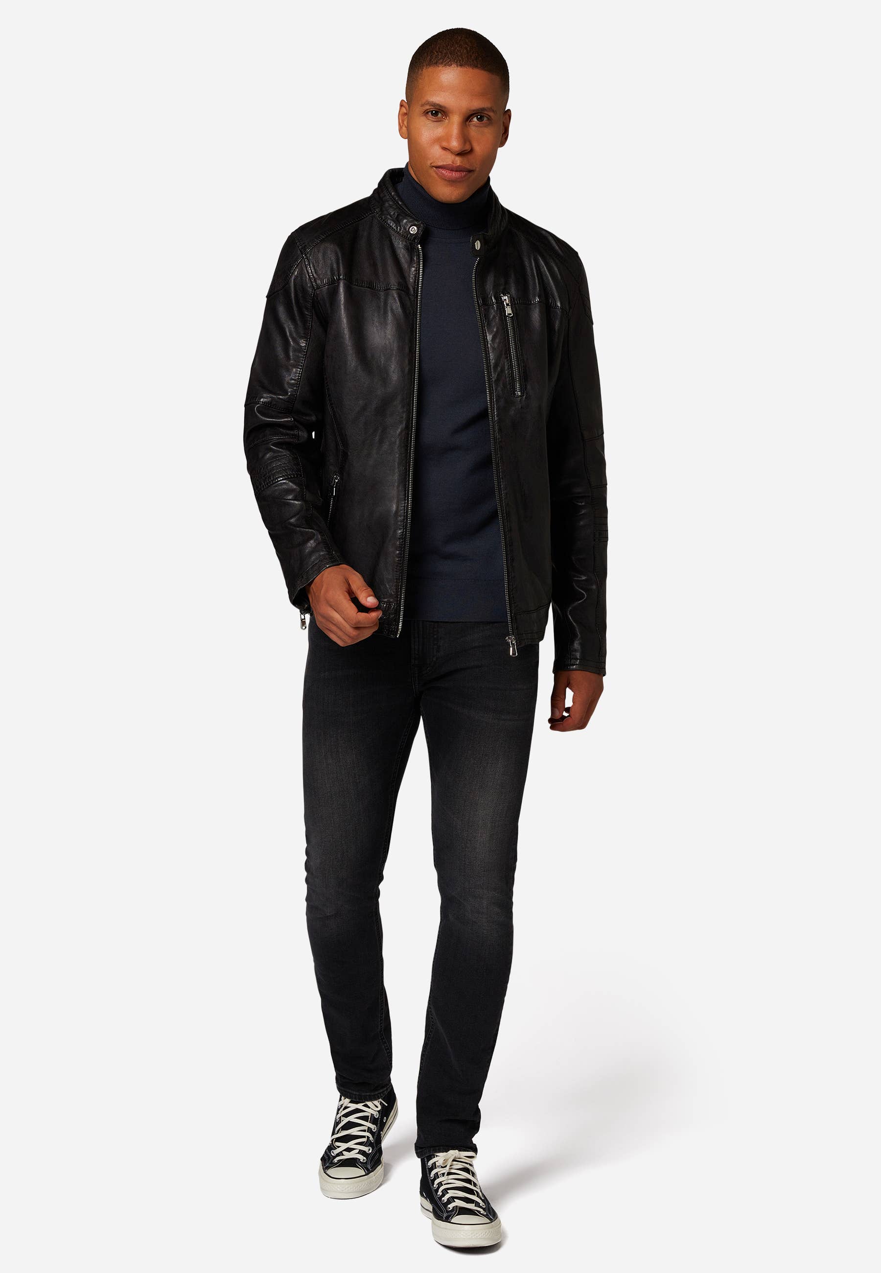 Ricano - Wholesale Leather Jacket - Men's - Josh men's leather jacket - premium lamb leather1