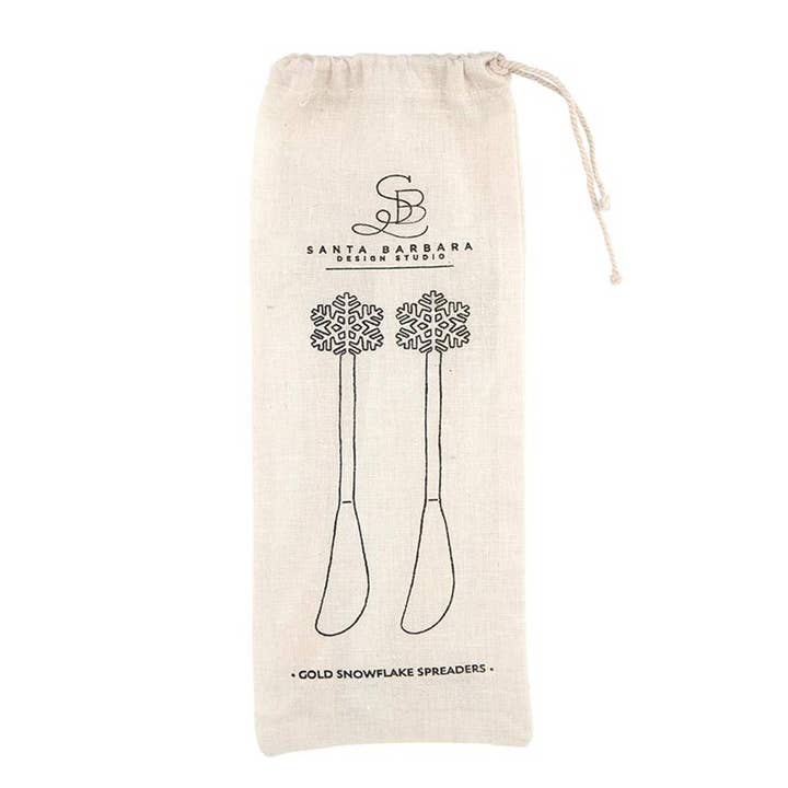 Angle - Wholesale Cheese Spreader - Gold Snowflake Cheese Spreaders - Set of 21