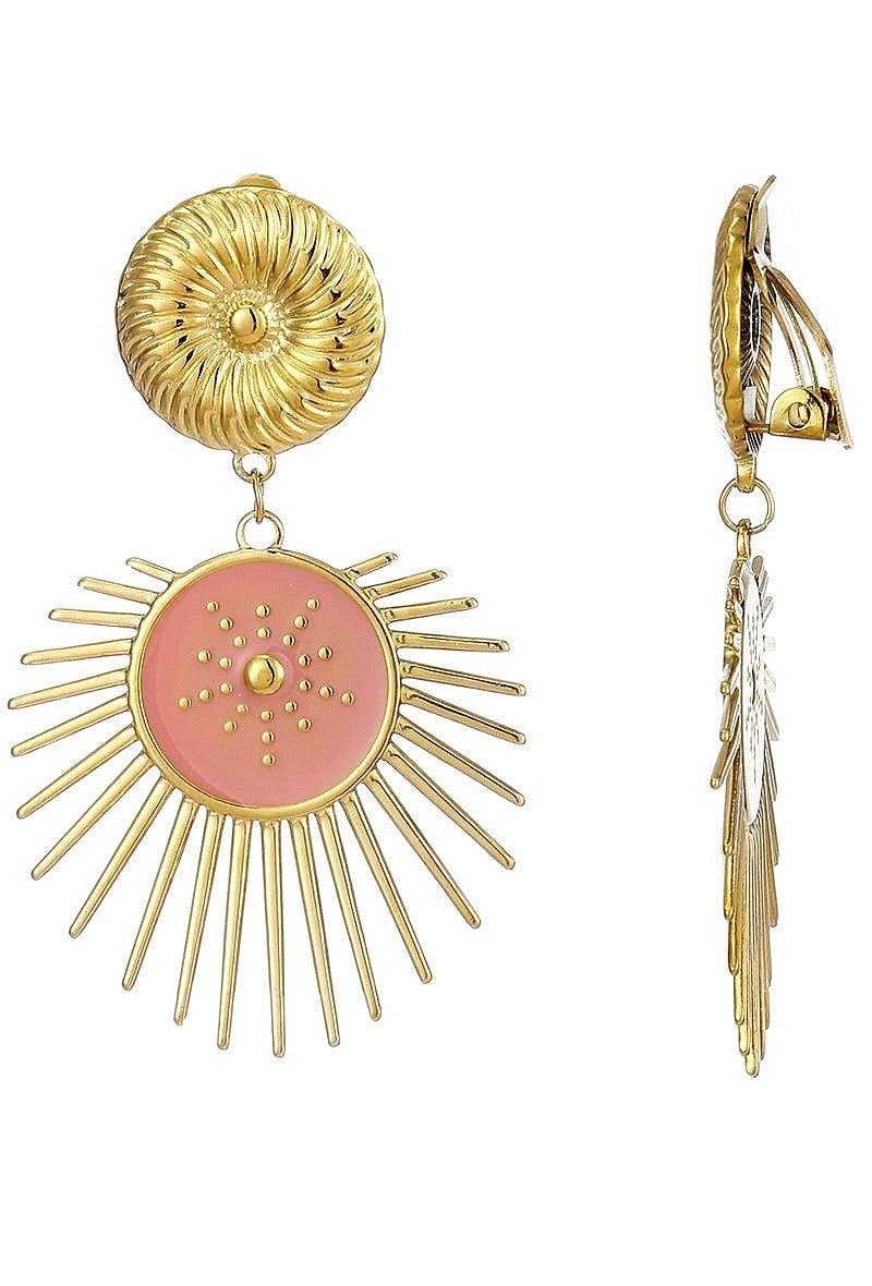 BELLE MISS - Wholesale Clip-On Earrings - Zeynep clip-on earrings in stainless steel4