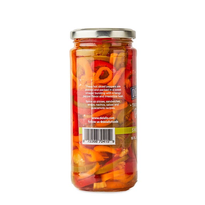 Delallo - Wholesale Pickled Vegetables - Sweet & Hot Peppers (Sliced)2