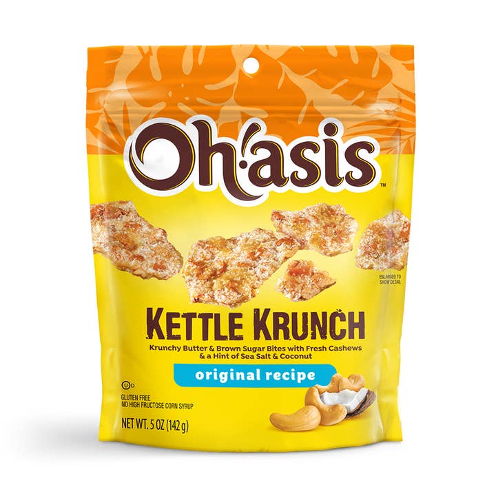 Kettle Krunch - Original Recipe 5 oz pouch for wholesale by LAS OLAS CONFECTIONS