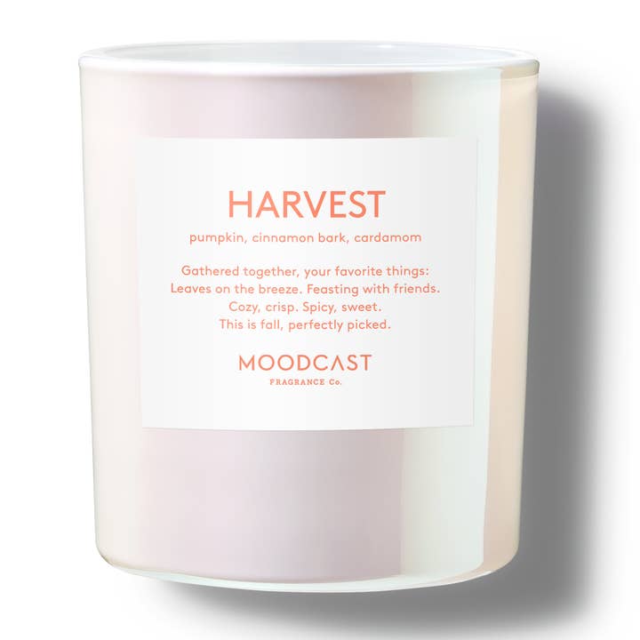 Moodcast Fragrance Co. - Wholesale Jar/Filled Candle - Seasonal Candle - Pearlescent - Harvest - 8 oz Glass Jar0