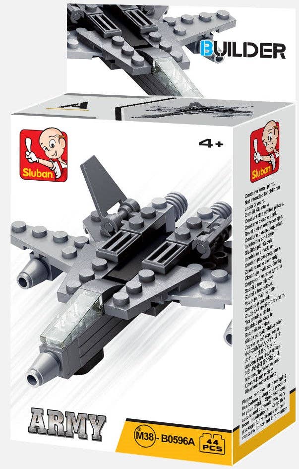 Texas Toy Distribution - Wholesale Building Set - Kids - Builder Military Building Brick Display Set, x2 of each kit3