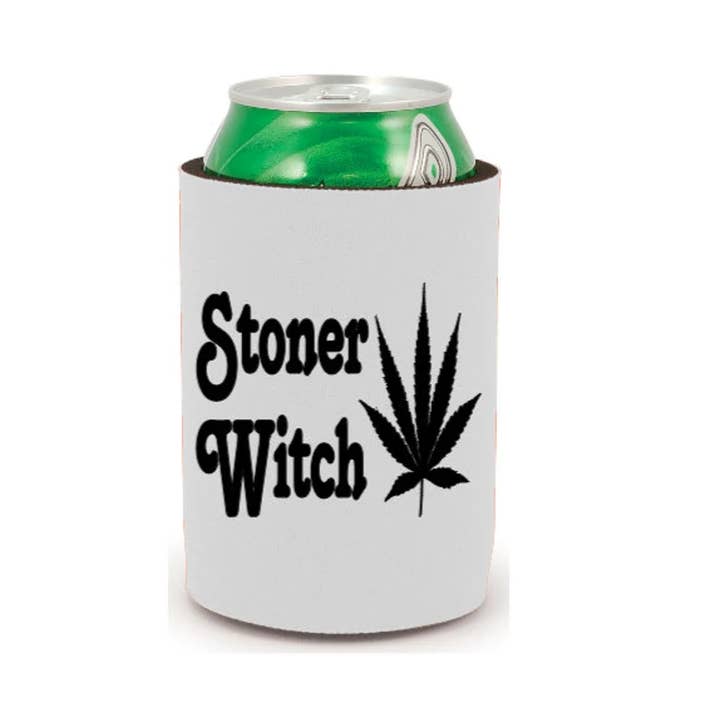 Custodia per bottiglia Stoner Witch Can Cooler Koozie per la vendita all'ingrosso da parte di Witchcrafted in MI
