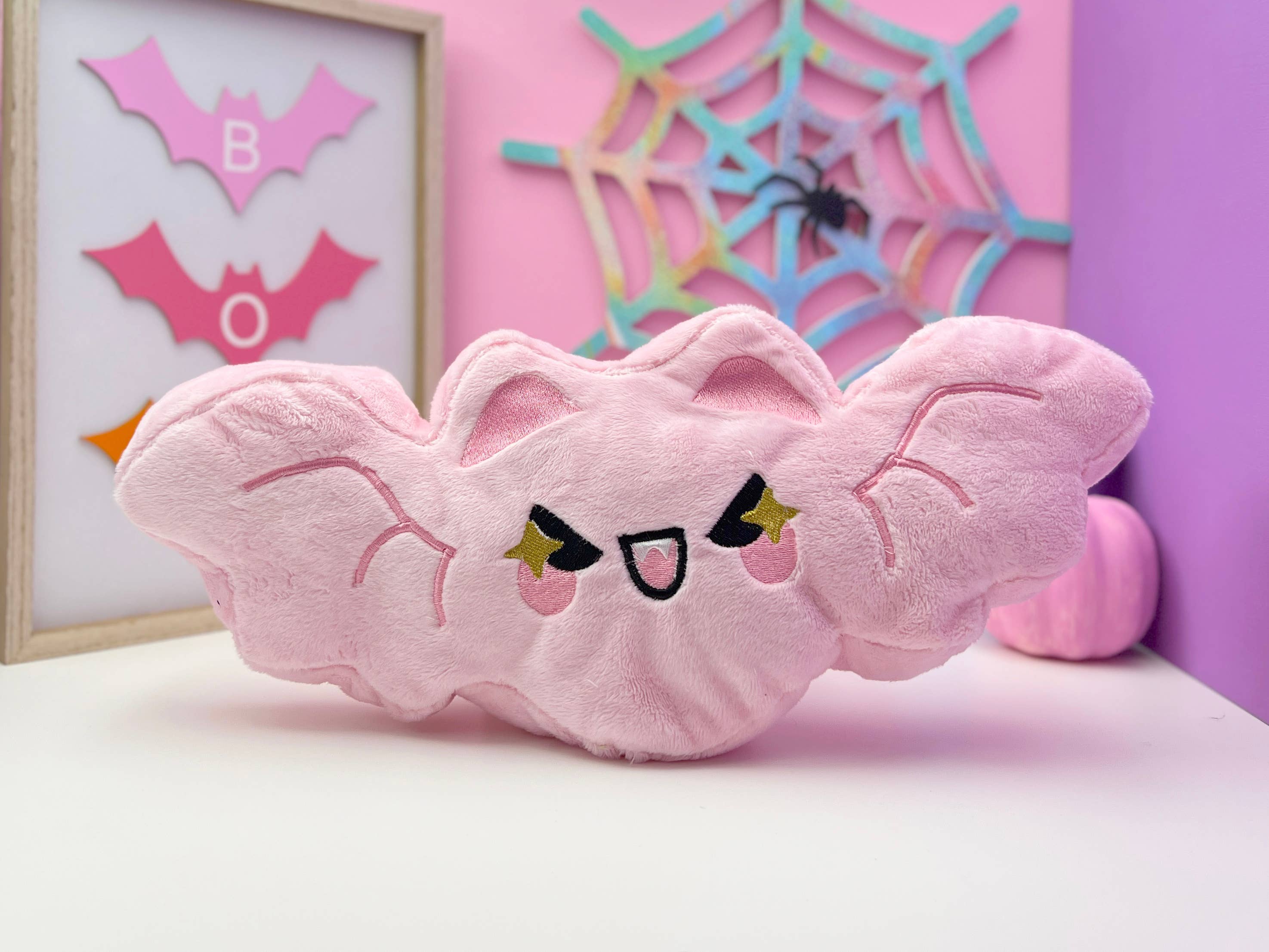 Kawaii Hair Candy - Wholesale Throw/Decorative Pillow - Giant Plush Bat Pillow – Creepy Cute Pastel Goth Home Decor 0