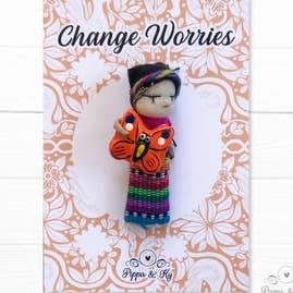Guatemalan Change Worries Worry Doll for wholesale by Pippa & Ky
