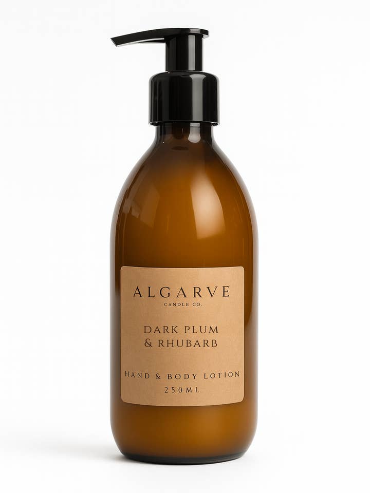 Liquid Hand & Body Lotion | Dark Plum & Rhubarb Hand for wholesale by Algarve Candle Company