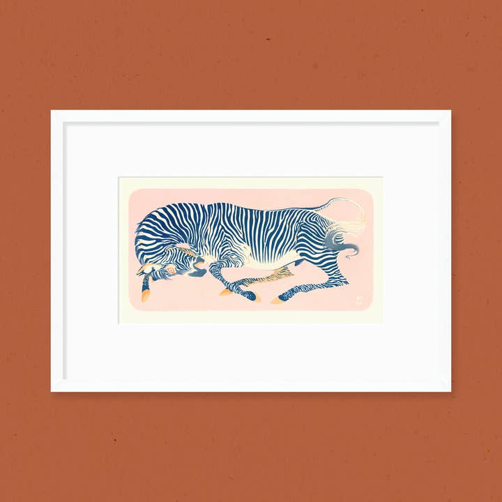 Impression d'art Grévy's Zebra pour la vente par Samantha Mash Illustration