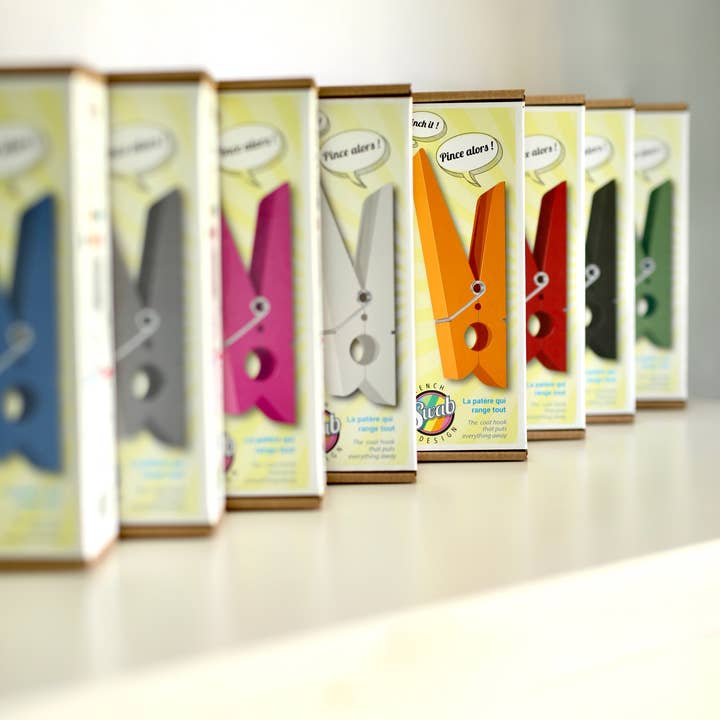 Mat Orange ABS und Edelstahl Mantelhaken Orange – PINCE ALORS für den Großhandel auf Faire2