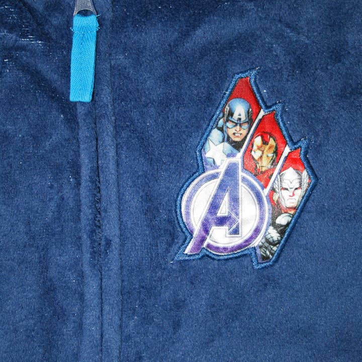 Evidence - Wholesale Robe - Kids - Kids Warm Robe - Coral - Avengers - Navy - 1042