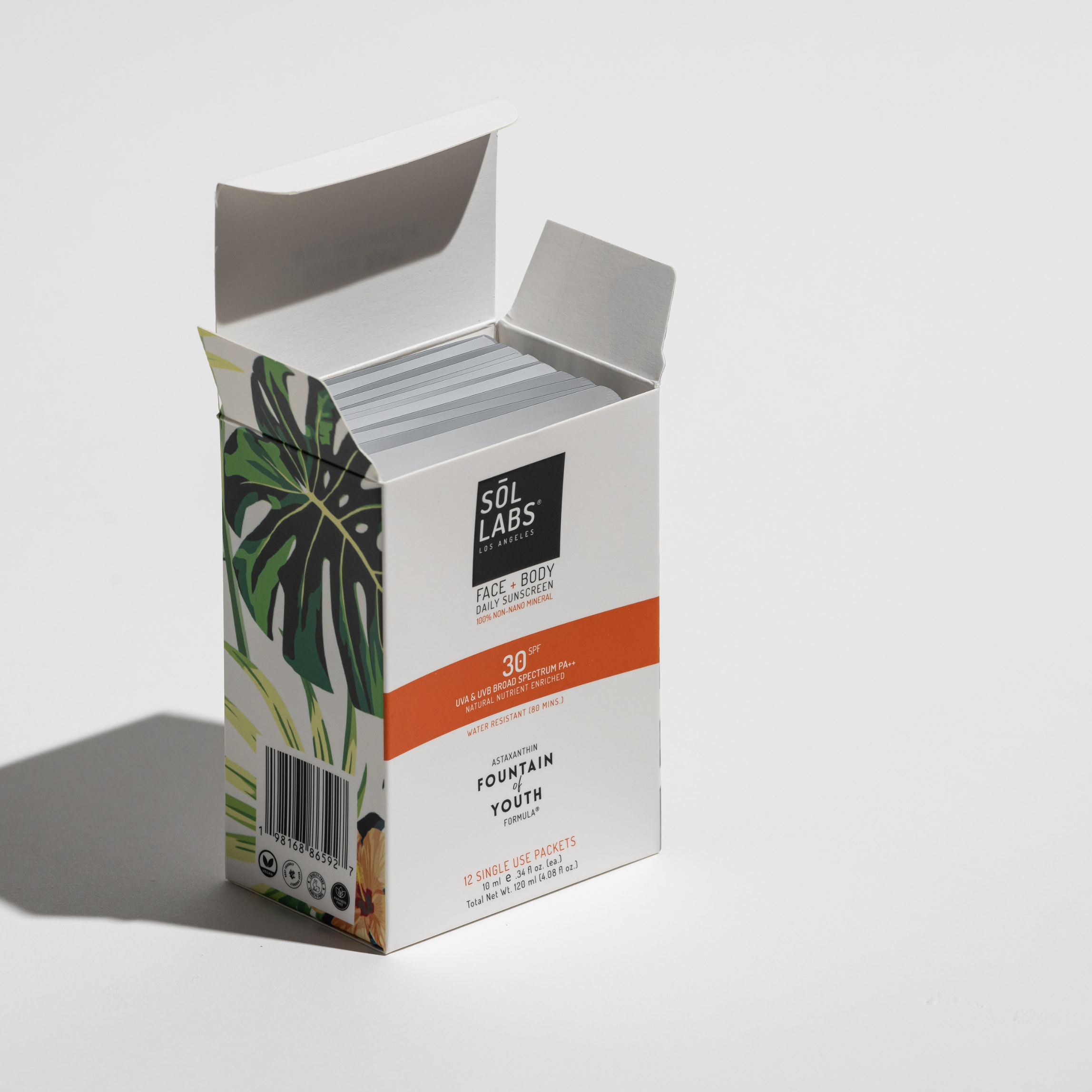 SOL LABS® - Wholesale Sunscreen - SOL LABS® Natural Mineral SPF 30 On-The-Go Sunscreen Packets (Box of 12) - Broad Spectrum UVA/UVB Protection & Hydrating Formula2