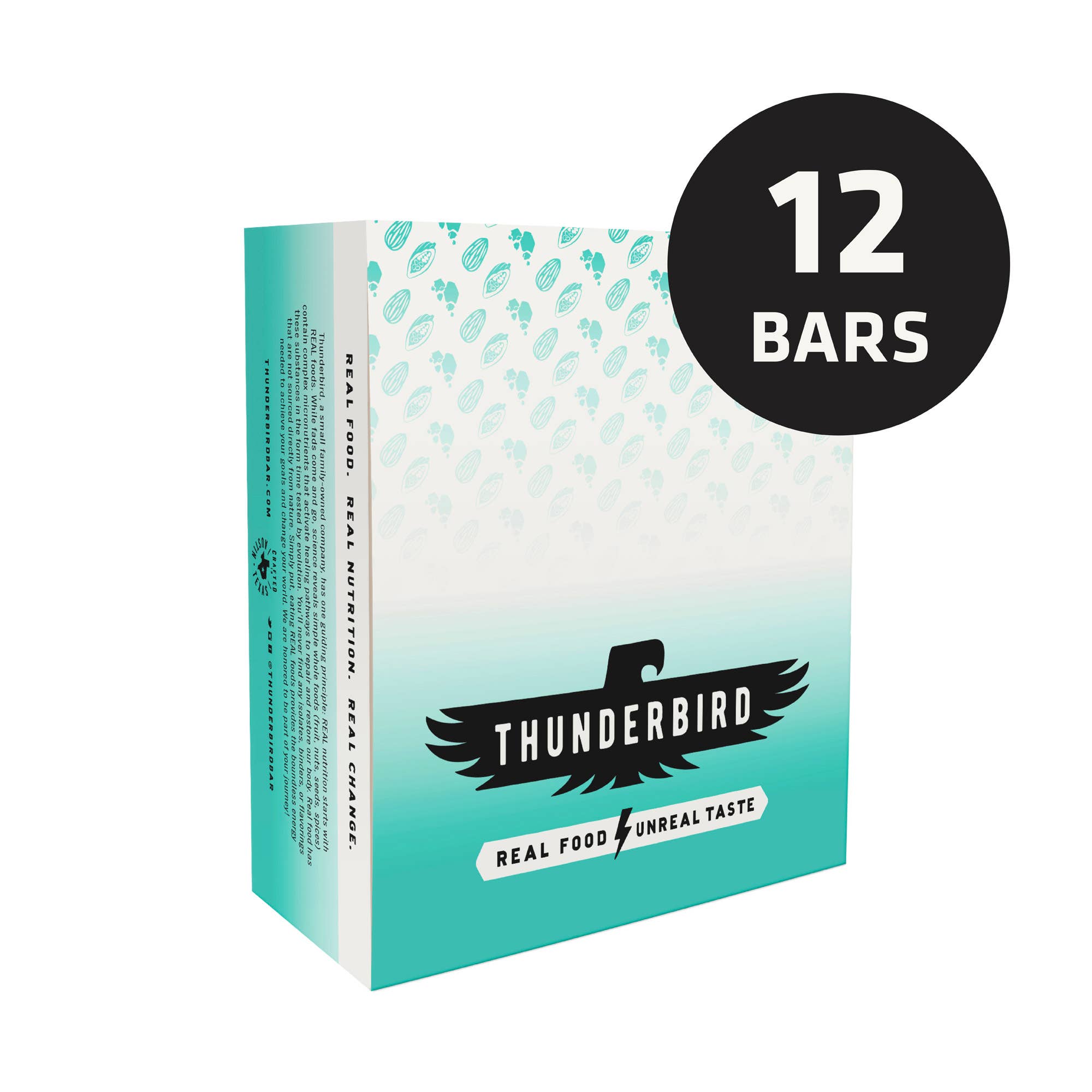 Thunderbird Real Food Bars – Engroshandel Snackbars – Chokolade Mandel Smør Havsalt3
