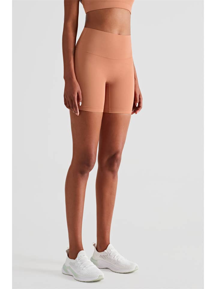 91thelabel - Wholesale Athletic Shorts - Women's - Luna High Waist Mid-Thigh Biker Short
