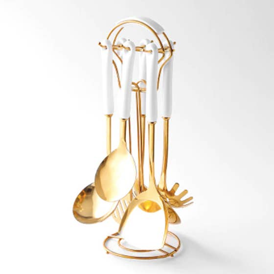 Homerely (We Cover All Import Duties) - Wholesale Kitchen Utensil Set - Nordic style Stainless Steel Cookware