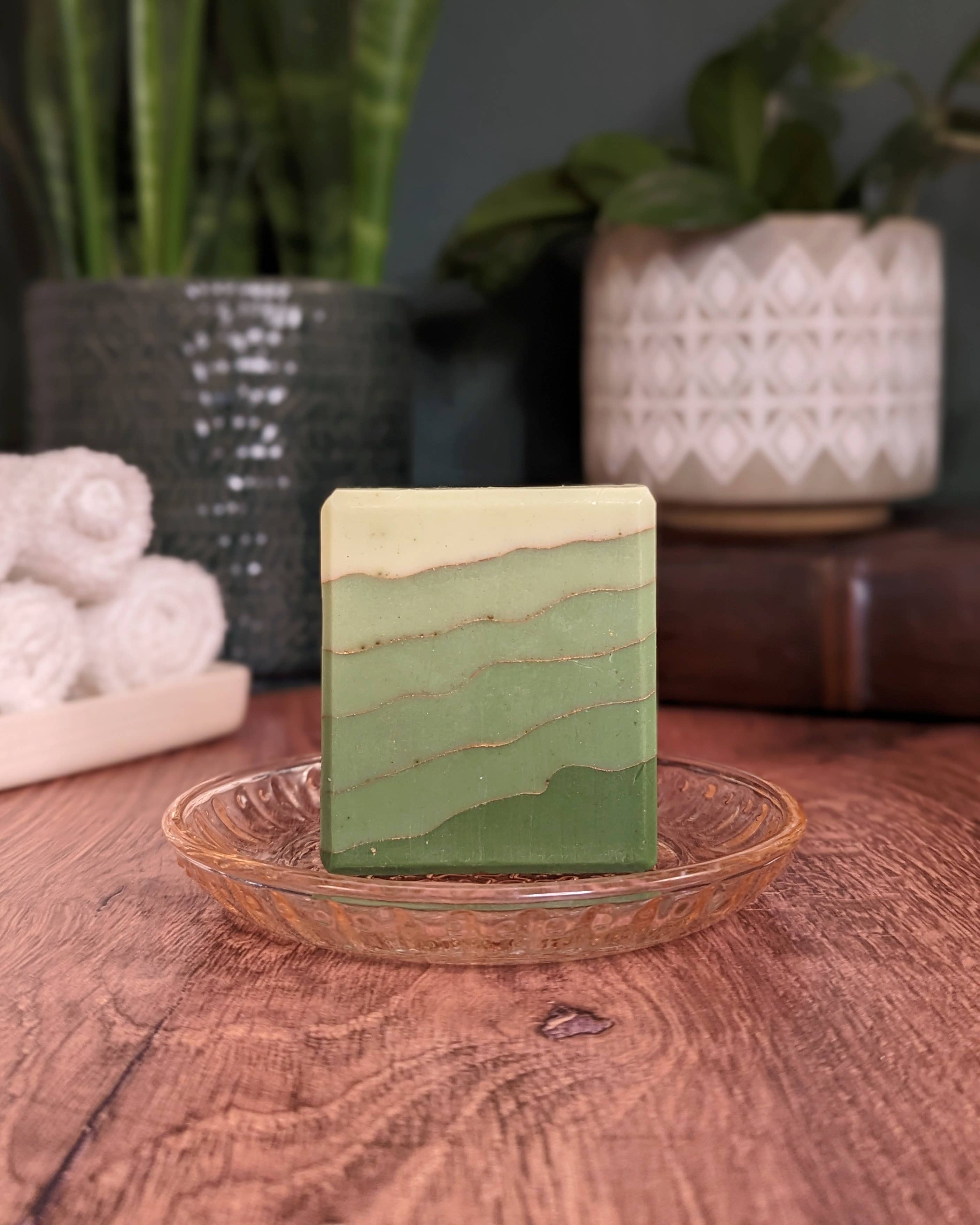 Mainland Vintage - Vente Pains de savon - North Cascades - Savon au lait de pin Green Goats2