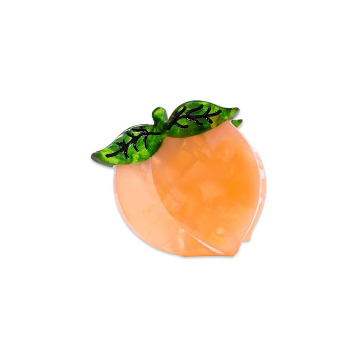 Mini Peach Hair Claw Clip for wholesale by Jenny Lemons