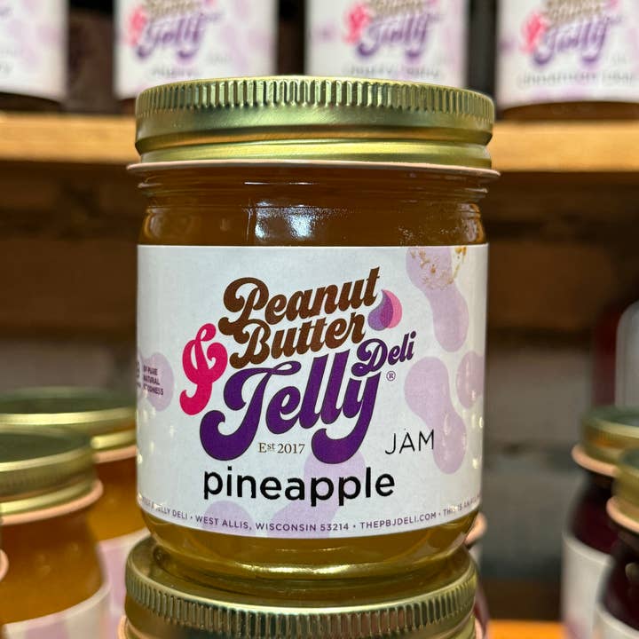 Pineapple Jam - 9 oz for wholesale by Peanut Butter & Jelly Deli