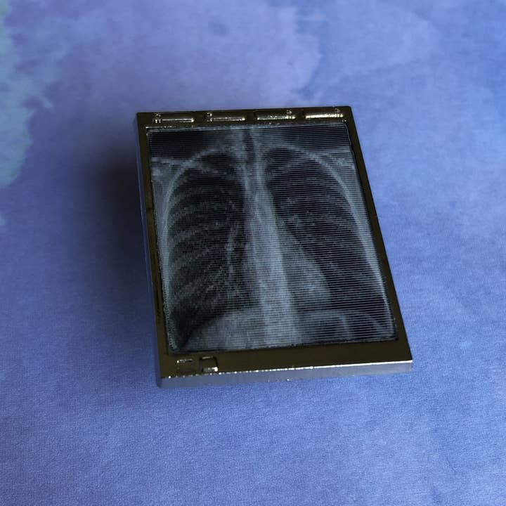 Rad Girl Creations - Wholesale Lapel Pin/Button - Lenticular Radiology Light Box Pin