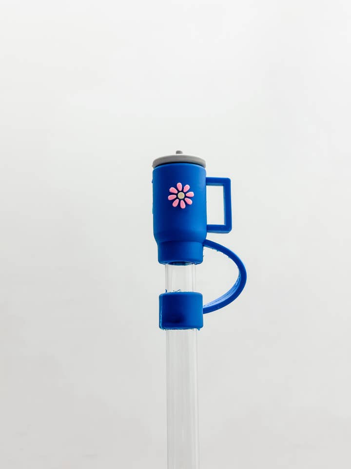 Straw Cover 10MM "Dark Blue Cup" for wholesale by Harris Girls & Co.