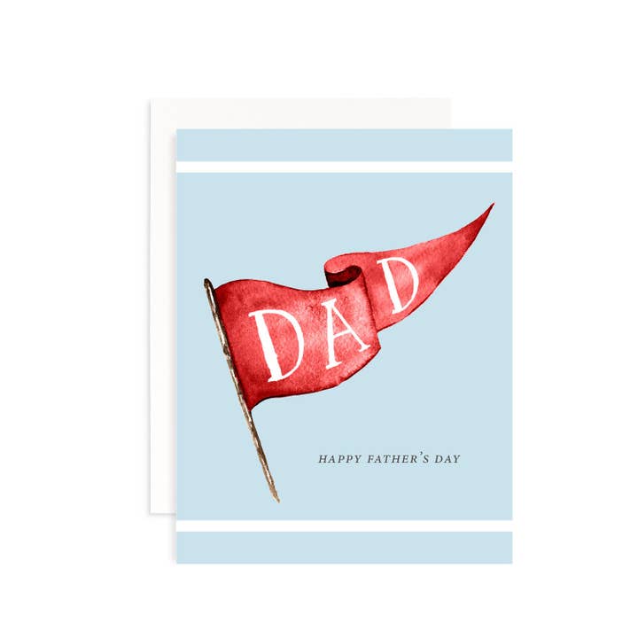 Happy Father's Day Dad Banner Greeting Card for wholesale by Cami Monet