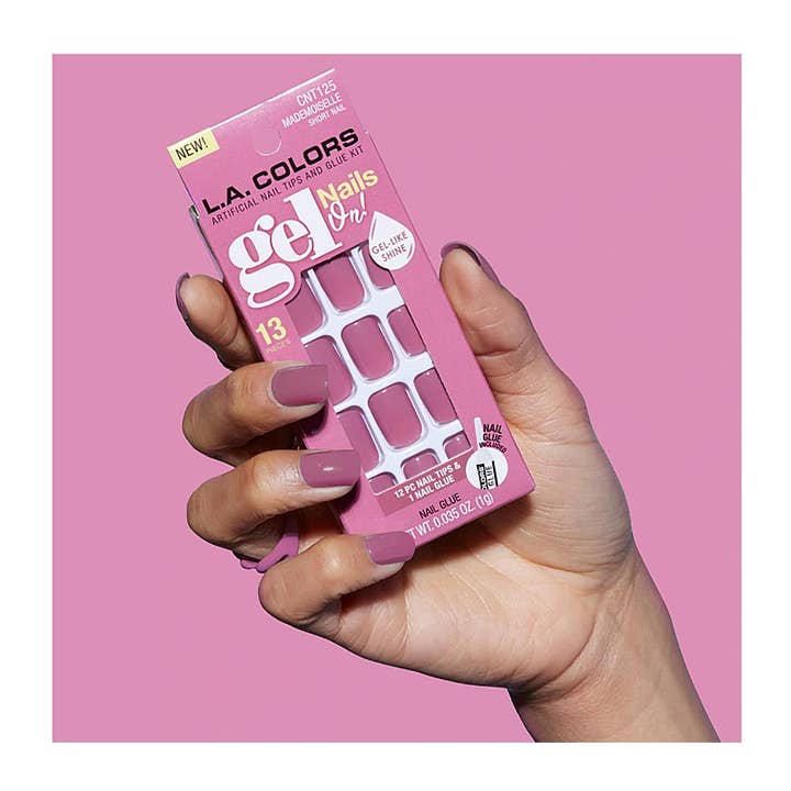 PINEAPPLE Beauty - Wholesale Press-On/Fake Nails - LA Colors CNT125 Gel Nail Tips Kit Mademoiselle - 3pc