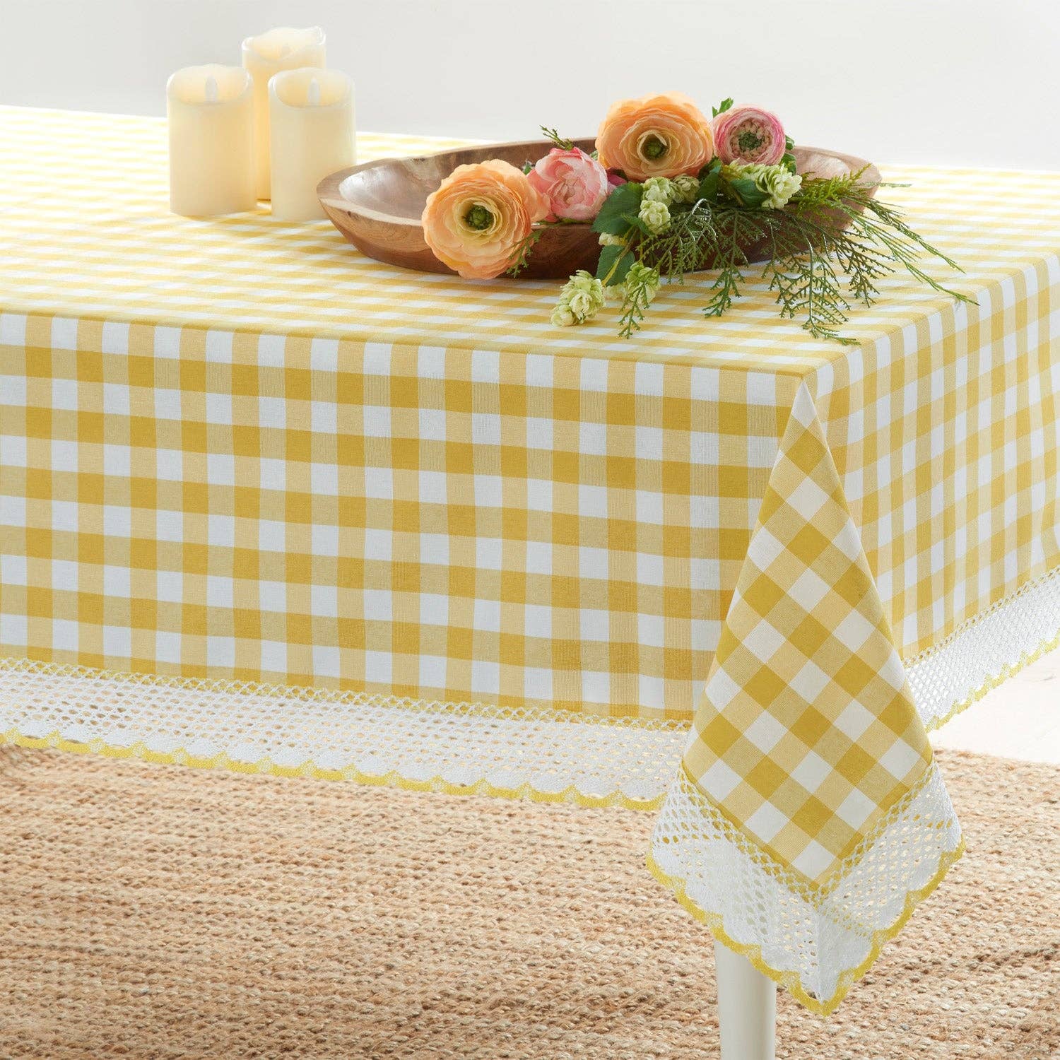 ShopBobbys - Wholesale Tablecloth - Buffalo Check Tablecloth Gingham Design, Assorted Colors and Sizes1