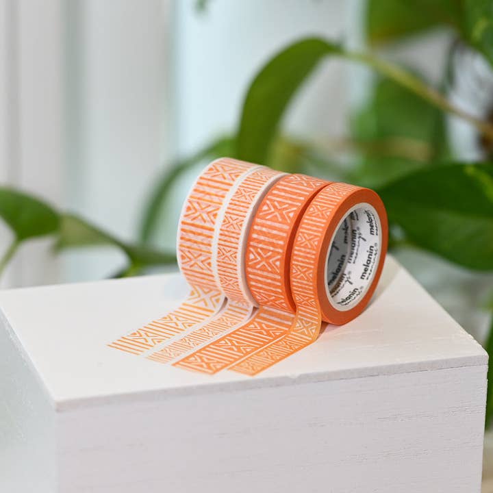 Melanin Meanings - Wholesale Washi tape - Mudcloth African Textile Inspired Washi Tape Set1