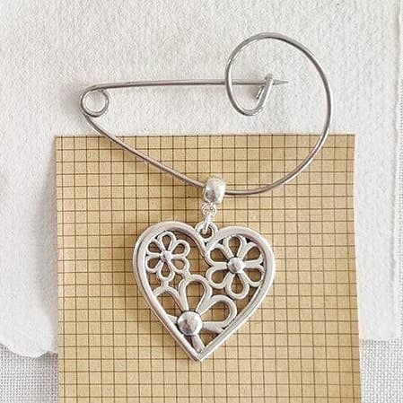 Spilla a forma di cuore in filigrana - 129 per la vendita all'ingrosso da parte di Zamsoe