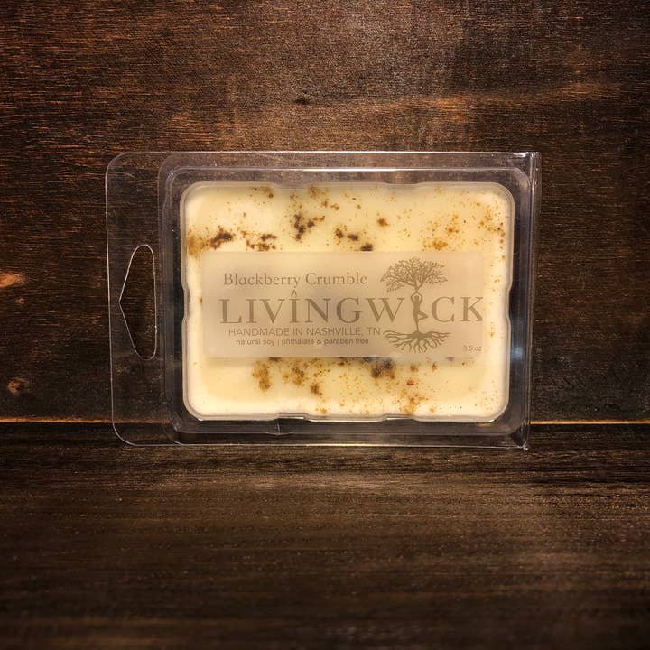 Blackberry Crumble - Hand gegoten sojawas smelt - 3.5 oz voor wholesale door LIVINGWICK