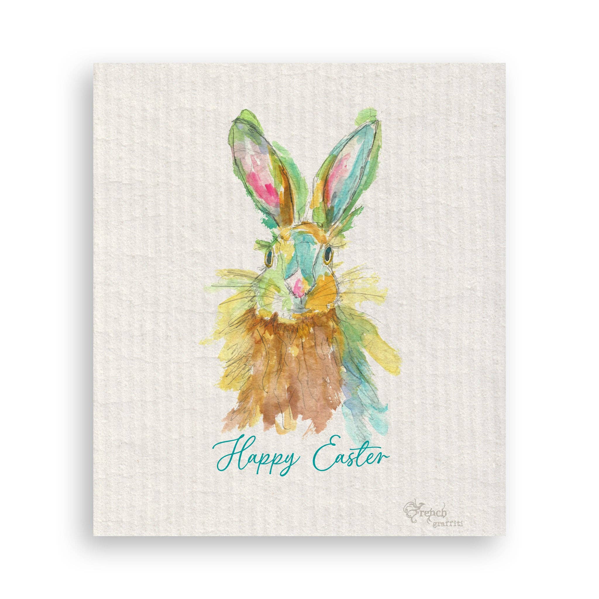 French Graffiti – Engroshandel Viskestykke – Farverige Bunny16